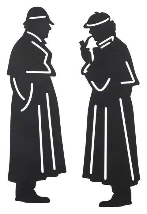 -: Záložky mosazné 2ks Sherlock Holmes
