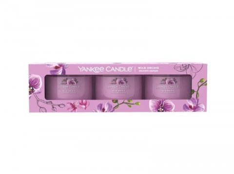 neuveden: YANKEE CANDLE Wild Orchid svíčka votivní 3ks sada