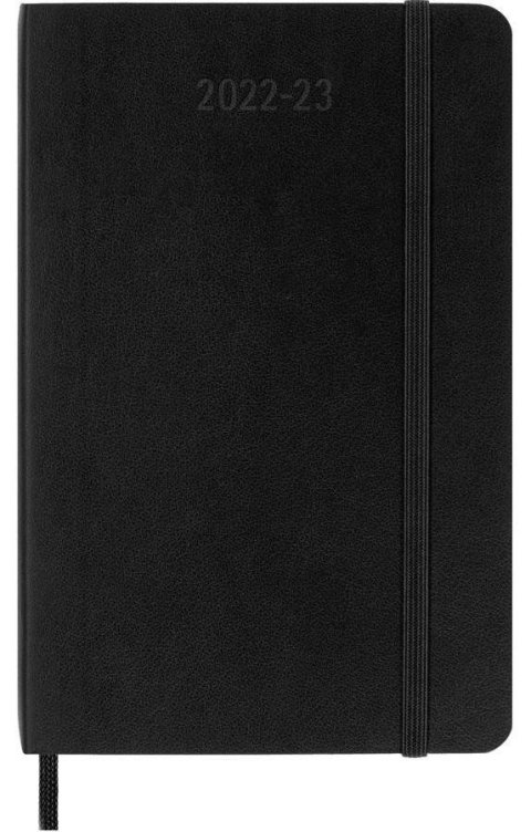 neuveden: Moleskine Plánovací zápisník 2022-2023 černý S, tvrdý