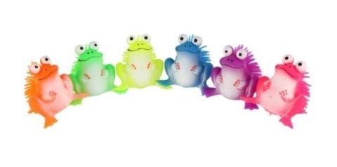 neuveden: Žába antistresová mačkací silikon-mix barev