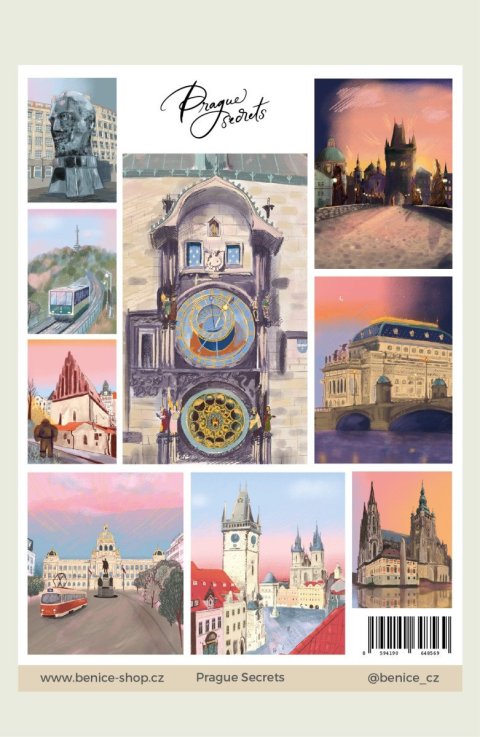 : Be Nice Samolepky Prague Secrets