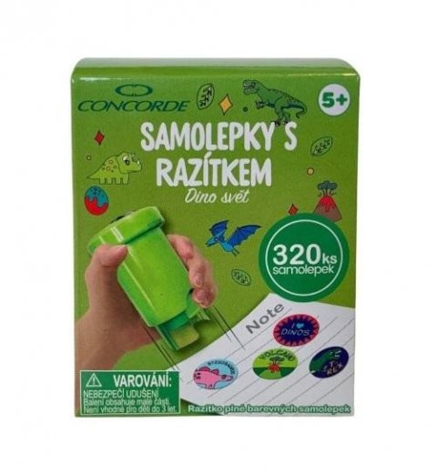 neuveden: Samolepky s razítkem CONCORDE - Dino svět