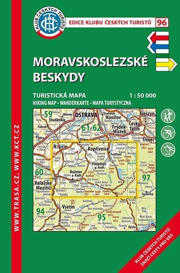 neuveden: KČT 96 Moravskoslezské Beskydy 1:50T Turistická mapa