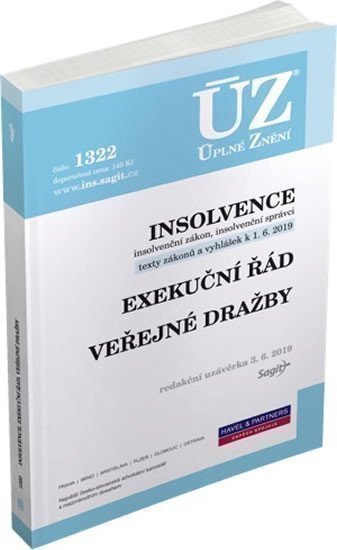neuveden: ÚZ 1322 Insolvence, Exekuční řád, Veřejné dražby