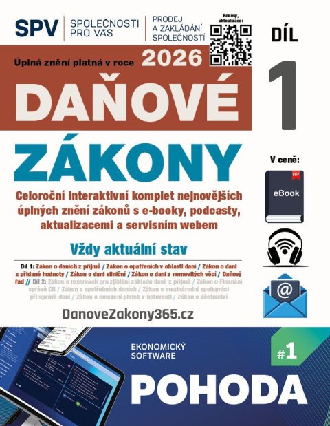neuveden: Daňové zákony 2026 (Díl 1.)