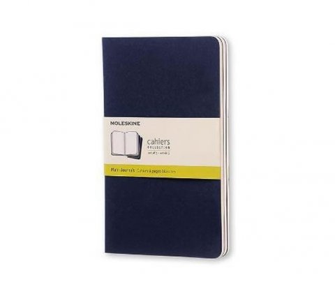 neuveden: Moleskine Sešity 3 ks modré tmavě L, čisté neuveden: Moleskine Sešity 3 ks modré tmavě L, čisté