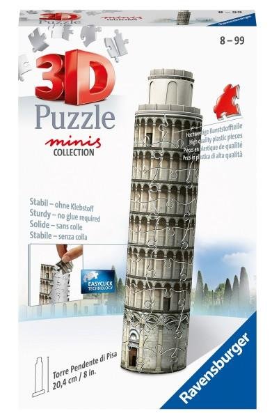 neuveden: Ravensburger Puzzle Mini budova - Šikmá věž v Pise 54 dílků