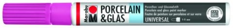 neuveden: Marabu Popisovač na sklo/porcelán 1-2 mm - růžová, 1-2 mm