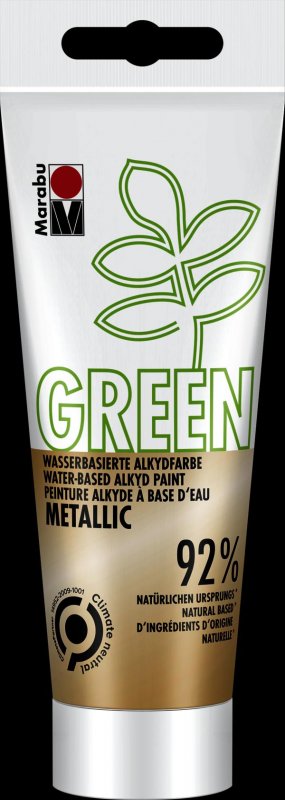 neuveden: Marabu Green Alkydová barva - zlatá 100 ml