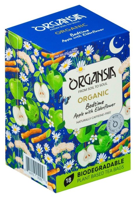 neuveden: ORGANSIA BIO Bed Time Apple with Elderflower přebal 18x1,5g