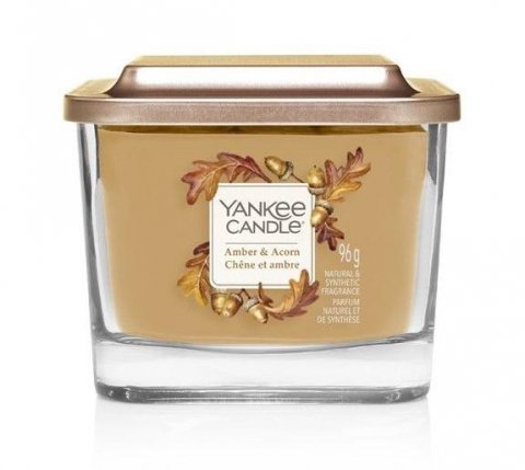 neuveden: YANKEE CANDLE Amber & Acorn svíčka 96g / 1knot