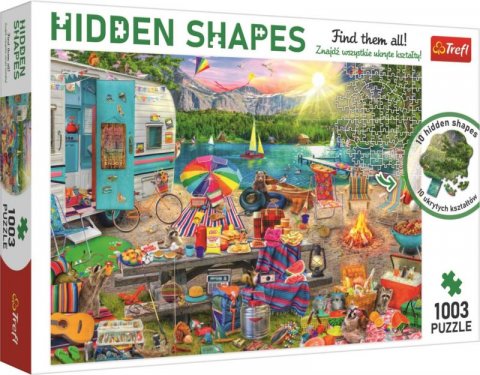 neuveden: Trefl Puzzle Hidden Shapes - Výlet obytným autem / 1003 dílků