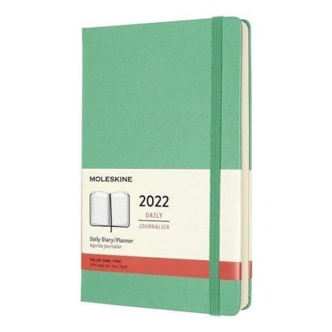 neuveden: Moleskine Diář 2022 zelený L, denní, tvrdý