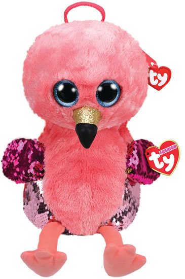 neuveden: TY Fashion Sequins batůžek s otočnými flitry GILDA - plameňák neuveden: TY Fashion Sequins batůžek s otočnými flitry GILDA - plameňák
