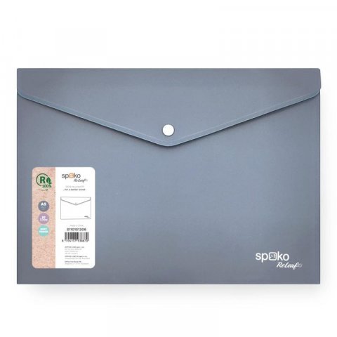 neuveden: Spoko ReLeaf obálka s drukem A5 SoftTouch - šedá