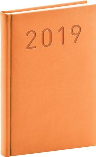 neuveden: Diář 2019 - Vivella Fun - denní, oranžový, 15 x 21 cm