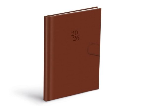 neuveden: Diář 2026 T805 PU brown s magnetem