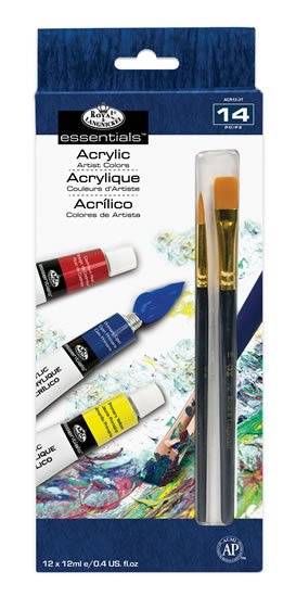 neuveden: Royal & Langnickel Akrylové barvy ARTIST 12x12ml + 2 štětce neuveden: Royal & Langnickel Akrylové barvy ARTIST 12x12ml + 2 štětce