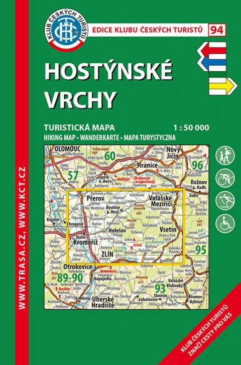 neuveden: KČT 94 Hostýnské vrchy 1:50 000 / 6.vydání 2014