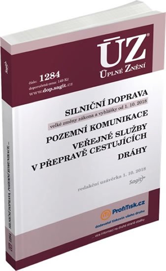 neuveden: ÚZ 1284 Silniční doprava, pozemní komunikace, veřejné služby v přepravě ces