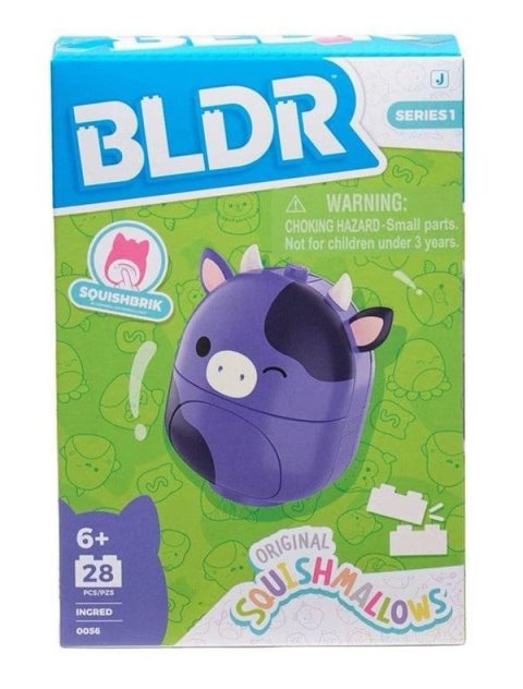 -: Squishmallows Stavebnice BLDR - Kráva Ingred