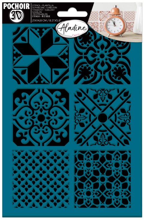 neuveden: Šablona Aladine silikonová 21x14,8 cm - cementové dlaždice