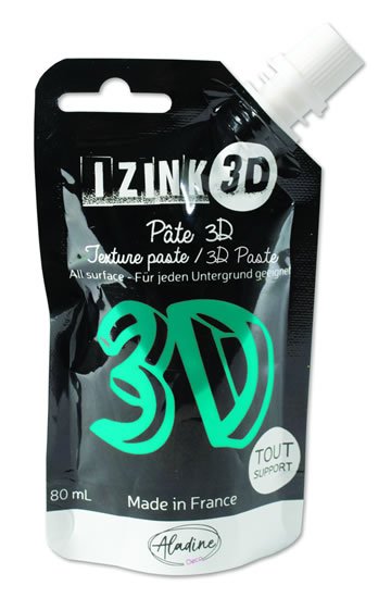 neuveden: Reliéfní pasta 3D IZINK - turquiose, tyrkysová, 80 ml neuveden: Reliéfní pasta 3D IZINK - turquiose, tyrkysová, 80 ml