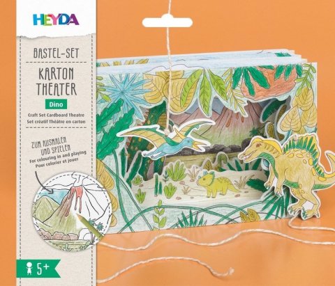 : 3D kartonové divadlo dinosauři pro vlastní tvorbu