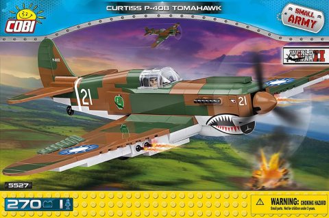 neuveden: Stavebnice COBI 5527 II World War Stíhací letoun Curtis P40B Tomahawk/270 k