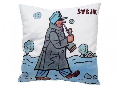 Lada Josef: Švejk v zimě/ Polštář 30x30cm