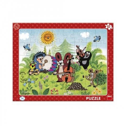 neuveden: Puzzle Krtek a kapela 40 dílků deskové