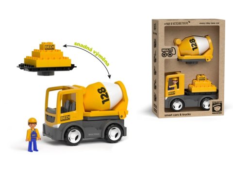 neuveden: ECO MultiGO Build 2+1 - Igráček stavbař, domíchávač, deska