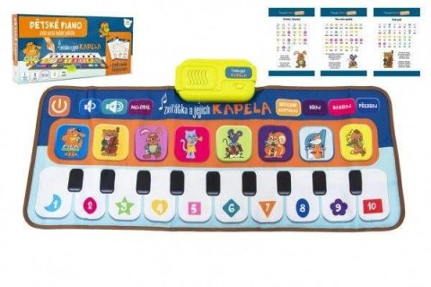 neuveden: Elektronická hrací podložka pianko Zvířátka a jejich kapela 80 x 37 cm, na 