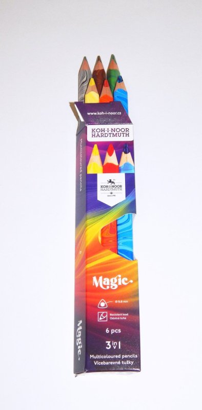 neuveden: Koh-i-noor vícebarevné tužky MAGIC - 6 ks