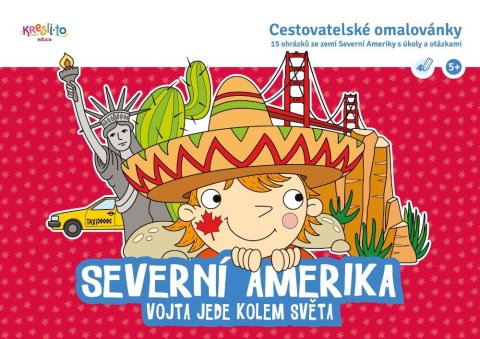 neuveden: Severní Amerika - Vojta jede kolem světa - Cestovatelské omalovánky