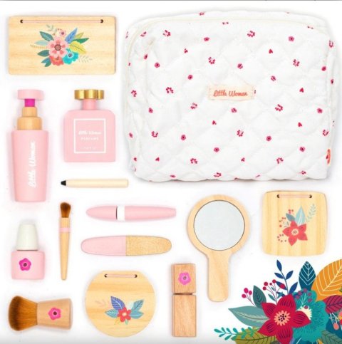 -: Dřevěná kosmetická sada