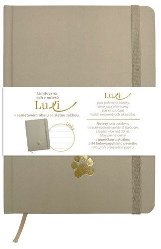 neuveden: Notes Luxi linky A5 lamino moka