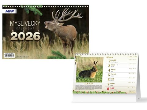 neuveden: Myslivecký kalendář 2026 - stolní kalendář