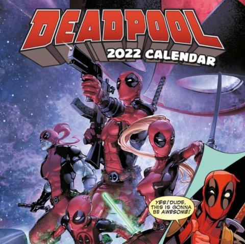 neuveden: Kalendář 2022 Deadpool - nástěnný