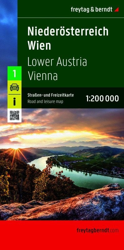 : Dolní Rakousko - Vídeň 1:200 000 / silniční a rekreační mapa