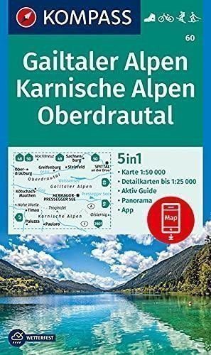 neuveden: Gailtaler Alpen, Karnische Alpen, Oberdrautal 1:50 000 / turistická mapa KO