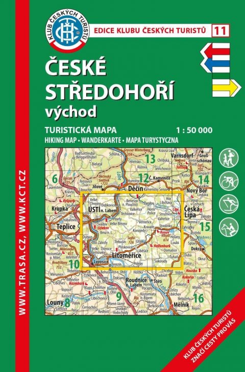 neuveden: KČT 11 České středohoří - východ 1:50 000 / turistická mapa neuveden: KČT 11 České středohoří - východ 1:50 000 / turistická mapa