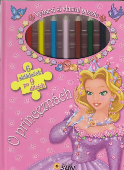 Grez Marcela: O princeznách - Vybarvi si vlastní puzzle (6 skládaček po 9 dílcích) Grez Marcela: O princeznách - Vybarvi si vlastní puzzle (6 skládaček po 9 dílcích)