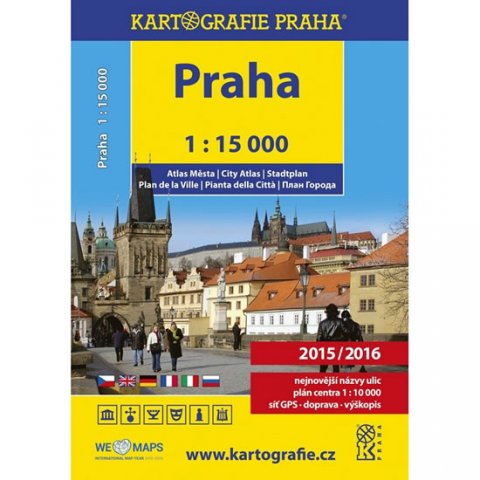 neuveden: Praha - 1:15 000 atlas města