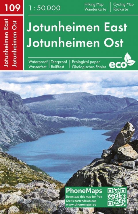 neuveden: PMN 109 Jotunheimen East 1:50 000