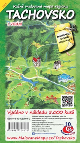 neuveden: Tachovsko - Ručně malovaná mapa