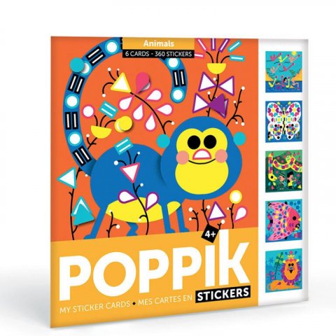 neuveden: Poppik Kreativní samolepkové karty - Zvířátka neuveden: Poppik Kreativní samolepkové karty - Zvířátka