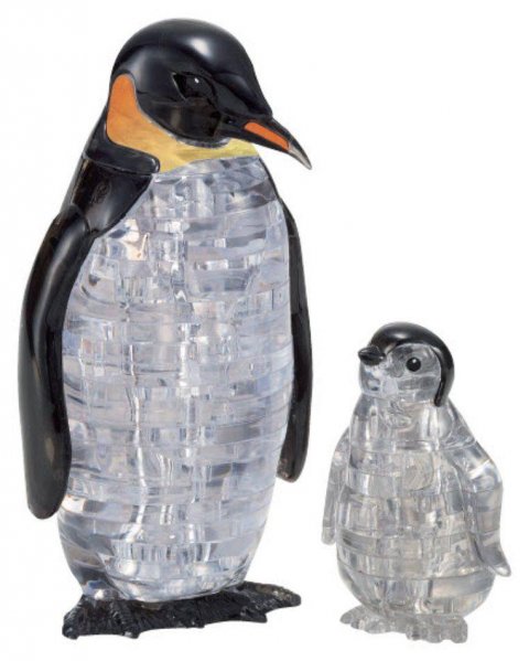 neuveden: 3D Crystal puzzle Tučňáci / 43 dílků