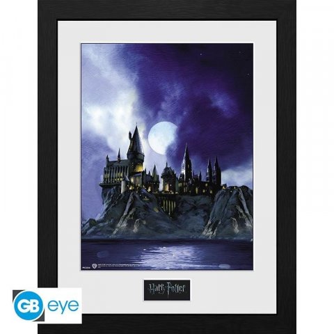 neuveden: Harry Potter Zarámovaný plakát - Bradavický hrad