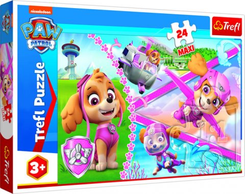 neuveden: Trefl Puzzle Tlapková patrola - Odvážná Skye / 24 dílků MAXI